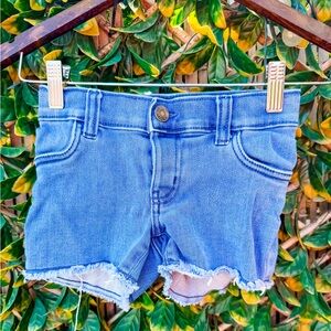 ▪️ 10/$25- Carters Denim Fringe Shorts
